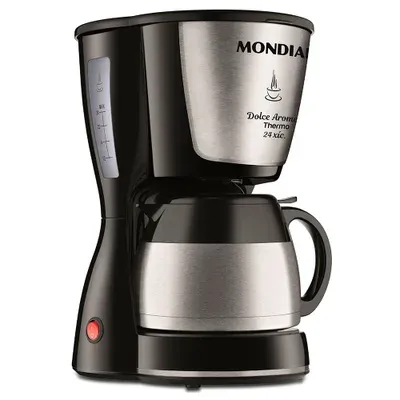 Cafeteira Elétrica Mondial Dolce Arome Thermo, 800 Watts, 127V, Inox - C-33jt