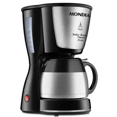 Cafeteira Elétrica Mondial Dolce Arome Thermo, 24 xícaras, Inox, 220V -…