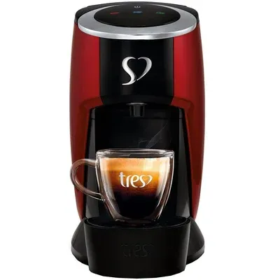 Cafeteira Tres 3corações, Touch, Vermelha, Para Café Espresso Automática -…