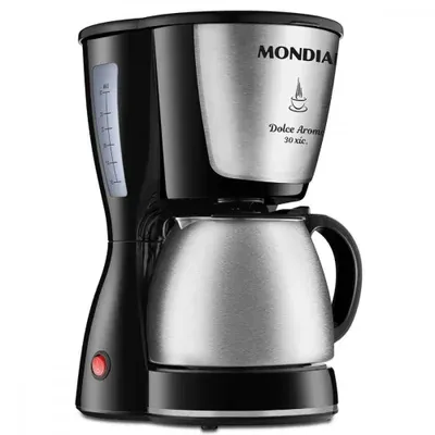 Cafeteira Elétrica Mondial Dolce Arome, 30 Xícaras, Corta-Pingos, 800W, 220V…