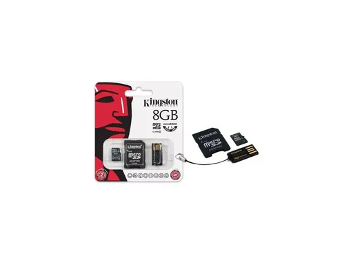 Kingston 8GB microSD + Leitor USB Mobility Kit MBLY4G2/8GB
