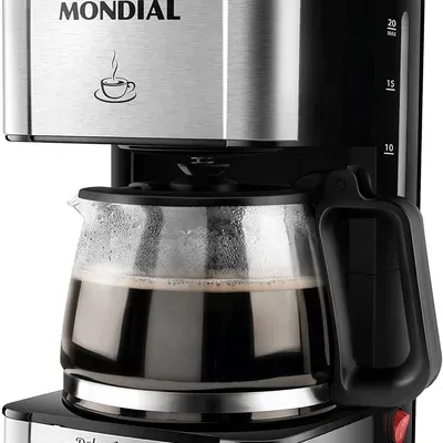 Cafeteira Eletrica Dolce Arome, Mondial, Preto/inox, 550w, 110v - C-43-20x-si
