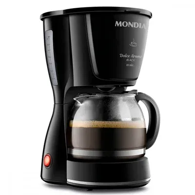 Cafeteira Eletrica 18 Xicaras 550w Mondial Luxx Black 127v
