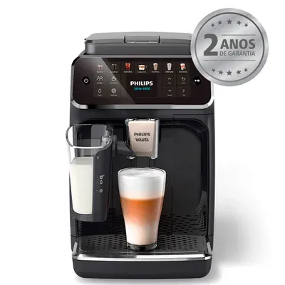 Cafeteira Espresso Superautomática Lattego Série 4400 Philips Walita Preta…
