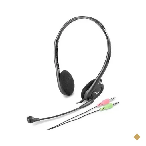 Headset Genius P2 Slim Hs-200c Arco Ajustavel Preto