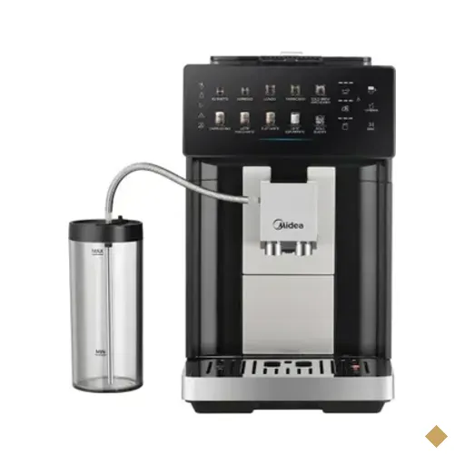 Cafeteira Midea Espresso Automática Com 8 Opções De Cafés Série Pro Aço…