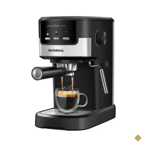 Cafeteira Espresso Dolce Crema 20 Bar Mondial Preto/inox 1200w - C-21-e-cnp 110v
