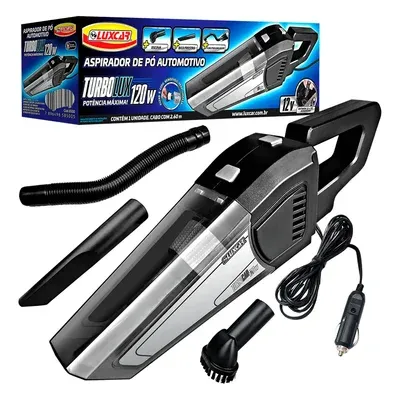 Aspirador De Pó Automotivo Turbolux Luxcar 120w 12v Com Escova Bico Para…