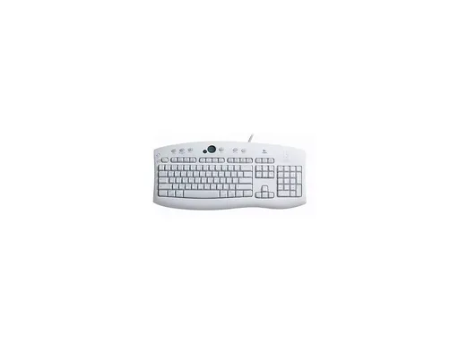 Logitech Keyboard Deluxe (White) USB