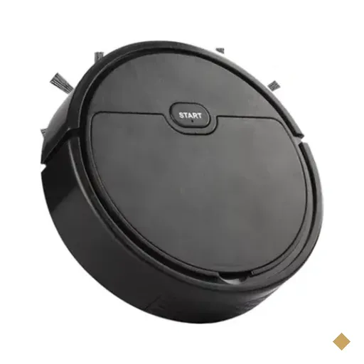 Aspirador De Pó Robô Inteligente Varredura Limpador Automático Cor Preto
