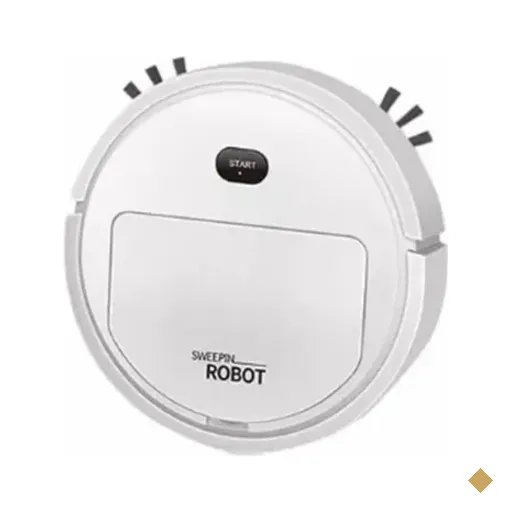 Aspirador De Pó Robô Inteligente Varredura Limpador Automático Cor Branco