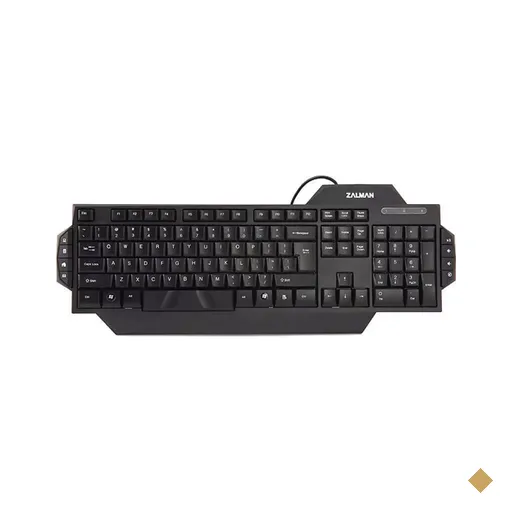 Teclado Zalman ZM-K350M Multimídia USB Preto