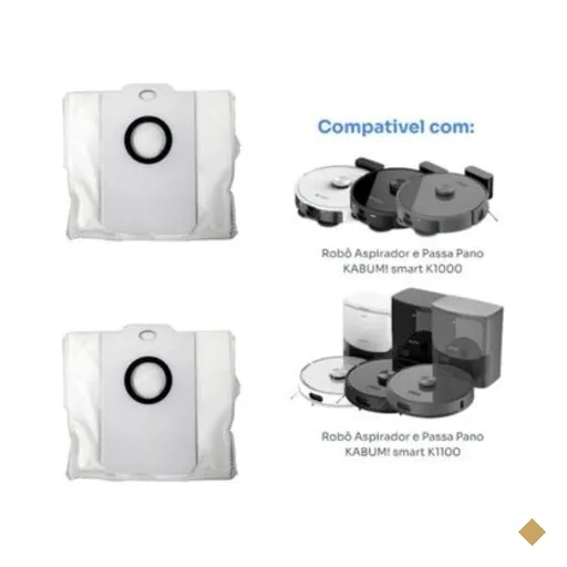 Kit reposição para Robô Aspirador KABUM! smart K1100 - 2 sacos de poeira