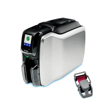 Kit Zebra Ribbon Color 58x99 + Impressora Zc300, USB, Ethernet