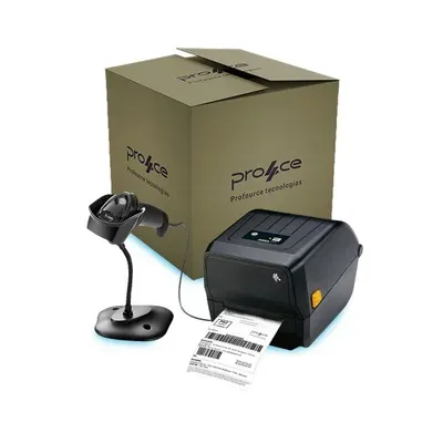 Kit Zebra Leitor Ds2208 C/suporte + Impressora Zd220