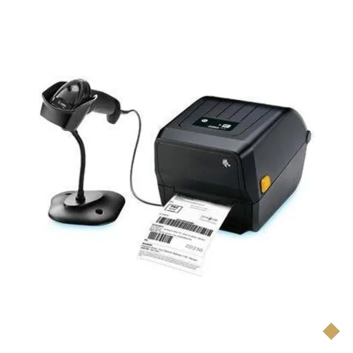 Kit Zebra Leitor Ds2208 C/suporte + Impressora Zd230 Eth