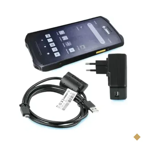 Kit Zebra, Coletor De Dados Tc21 + Cabo USB + Fonte Alimentação