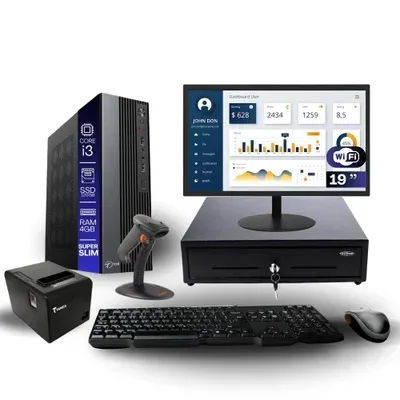 Kit Automação Pdv Tob Intel I3 4gb SSD 120GB Win10 Rede S/fio Teclado Mouse…