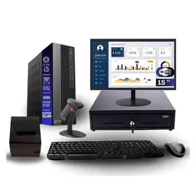 Kit Automação Pdv Tob Intel I3 8GB SSD 120GB Win10 Rede S/fio Teclado Mouse…