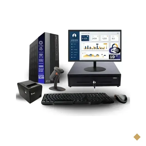 Kit Automação Pdv Tob I5 8GB SSD 240GB Win10 Rede S/fio Teclado Mouse Monitor…