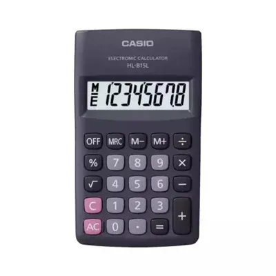Calculadora De Bolso 8 Dígitos Preta Hl - 815l - Bk