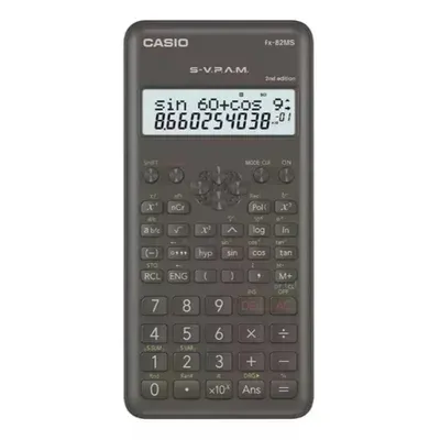 Calculadora Científica, Preta, Visor De 2 Linhas Com 10 Dígitos, 240…