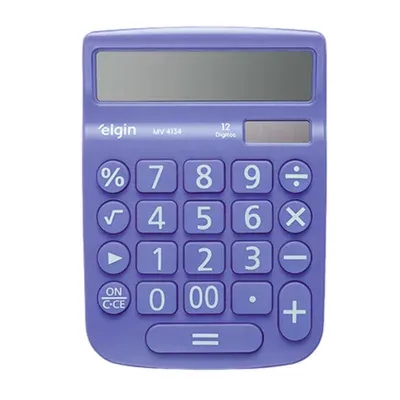 Calculadora De Mesa Elgin 12 Digitos Azul