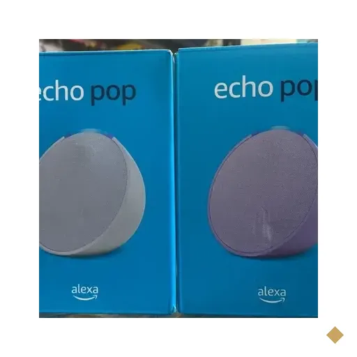 Echo Pop: Smart Speaker Com Alexa - Cor Preta, Azul, Branca E Roxa