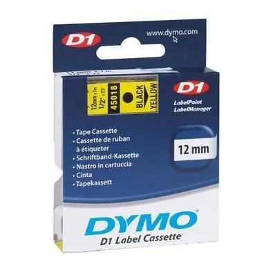 Fita Para Rotulador D1 Label Cassette, Autoadesiva, Poliester, 12mm X 7m…