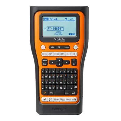 Rotulador Eletrônico Brother Portátil P-touch Laranja 24 Mm