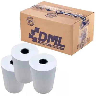 Bobina Termica 79mm X 80m Dml Caixa 16 Unid Branca