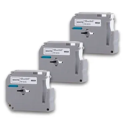 Kit 03 Fita Compativel Mk231 M-k231s 12mm P/ Brother