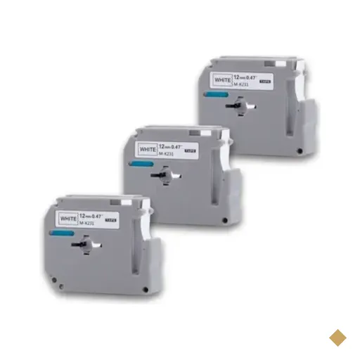 Kit 03 Fita Para Rotulador Brother M231 Mk231 Compativel Pt 80 70