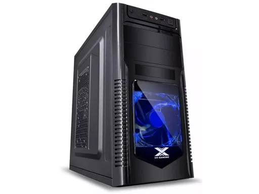 Gabinete Vinik VX Gaming Orion LED Blue, Frontal Com Acrílico, Mid Tower Preto