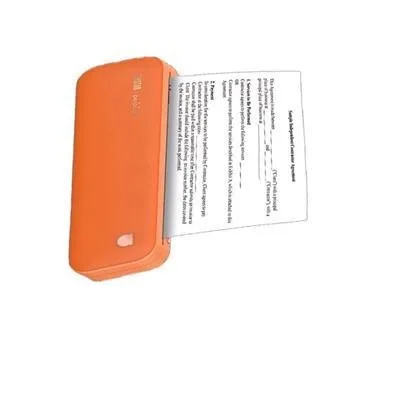 Impressora Termica Portatil Na Cor Laranja Peri Page A4