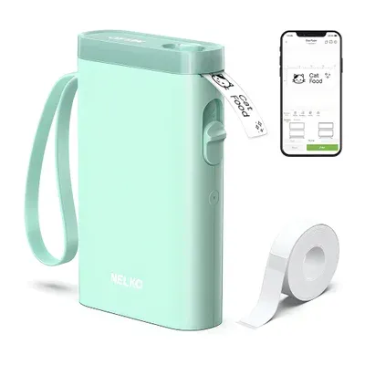 Impressora Etiquetas Nelko P21 Bluetooth Portátil Fita Verde