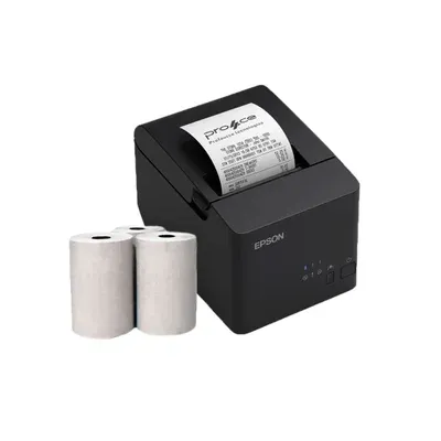 Impressora Térmica Epson Tm-t20x Ethernet Com 03 Bobinas 80x40