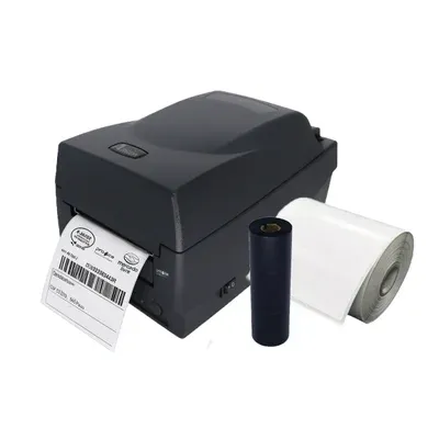 Impressora Argox Os-214 Preta Com Ribbon E Etiqueta