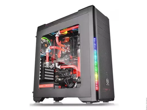 Gabinete Thermaltake Versa C21 LED RGB Window Mid Tower Preto