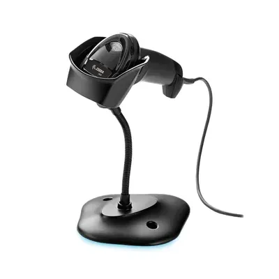 Leitor Código De Barras Zebra Imager 2D Ds2208, Com Suporte, Preto