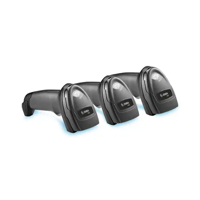 Kit Zebra Com 3 Leitores De Códigos De Barras Ds2208, Sem Suporte, 2D, USB