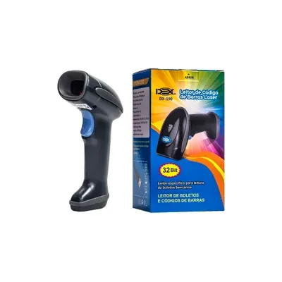 Leitor De Codigo De Barras E Boletos Dex Laser Usb Dx-190 32 Bit
