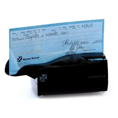 Leitor De Cheque  Cmc7  Handbank Eco-20 Cor Preto 110/220 Nonus