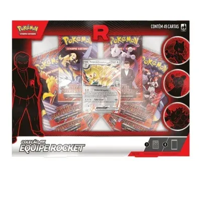 Pokémon Tcg - Box Pokémon Coleção Equipe Rocket Persian Ex - 49 Cartas