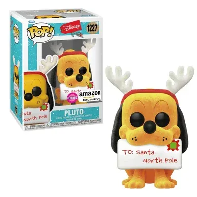 Boneco Funko Pop! Disney - Pluto Natalino (flocked)