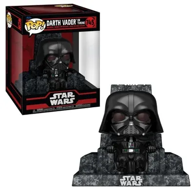 Boneco Funko Pop! Deluxe Star Wars - Darth Vader No Trono