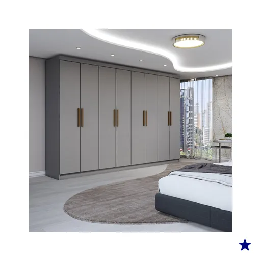 Guarda-Roupa Casal Odisseia 8 Portas 4 Gavetas Onix - Panorama Móveis