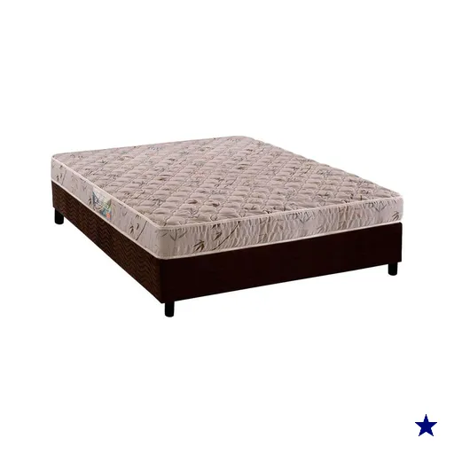 Conjunto Box Casal: Colchão Espuma Herval D28 St .Louis + Base CRC Suede…