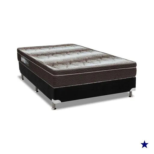 Cama Box Casal: Colchão Ortopédico Ortobom Light OrtoPillow + Base CRC…
