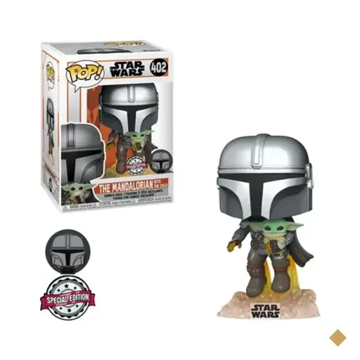 Funko Pop Star Wars The Mandalorian With Grogu 402 Exclusivo